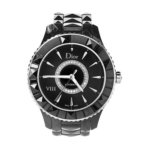 dior viii black ceramic watch price|Dior Diamond Black Ceramic Automatic Ladies Watch .